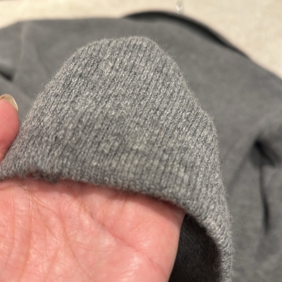 Oversized Grey long coat sz M - Picture 5 of 5